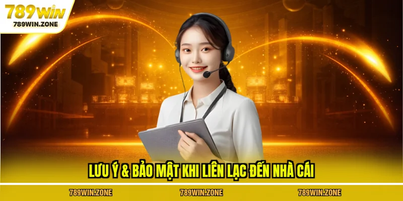 Lưu ý & bảo mật khi liên lạc đến nhà cái
